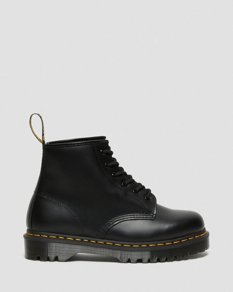 Botines Dr Martens 101 Bex Smooth Cuero Hombre Negros | MX 393PJJ